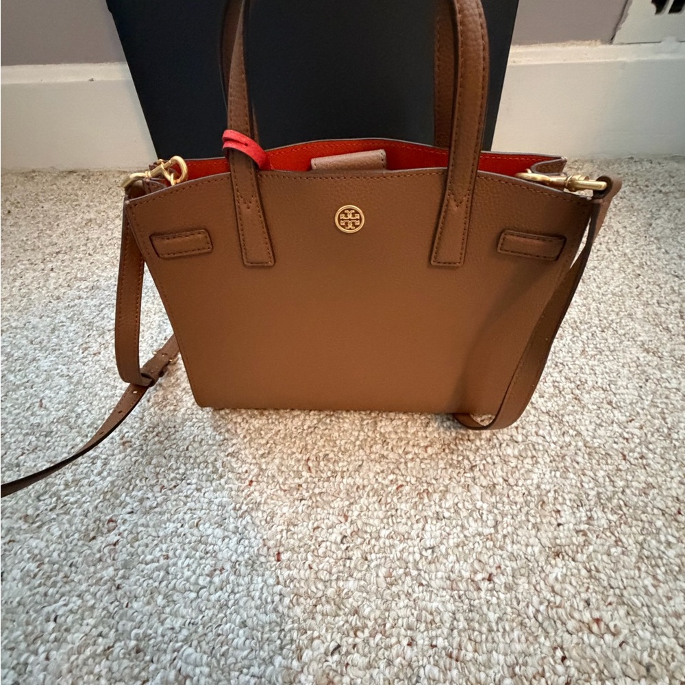 Tory Burch Leather Top Handle Purse